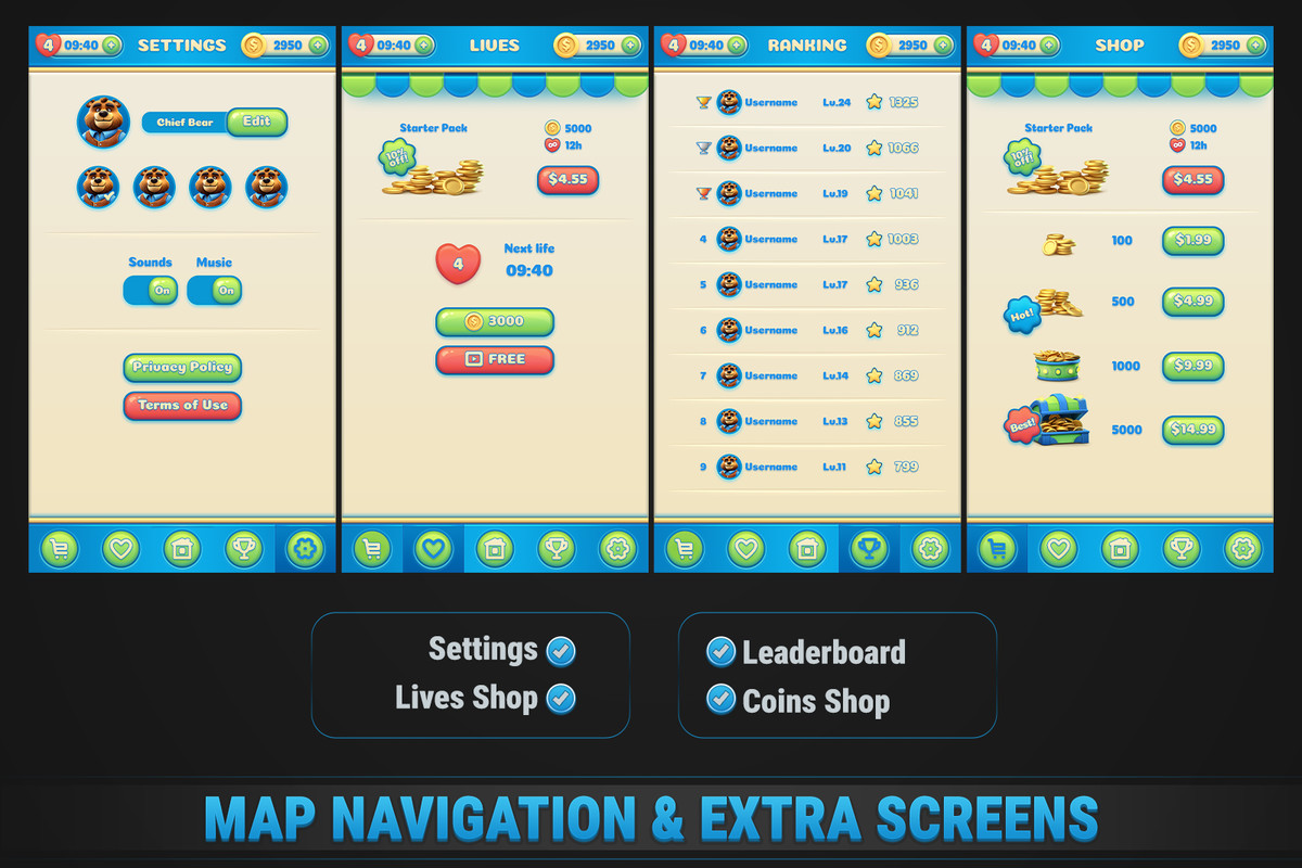 MK Match-2 Blast Kit • Puzzle Game Template