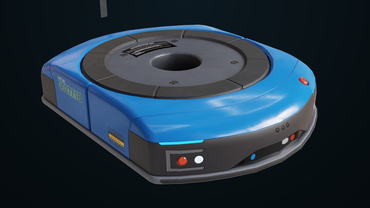 Warehouse Robot Generic Bule URP HDRP Textures