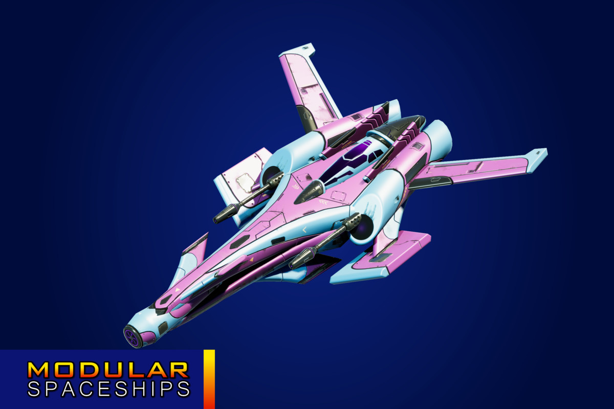 Sci-Fi Modular Spaceship Light Fox