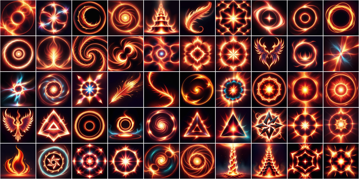 Soft Light Magic Spell Icons Super Bundle1