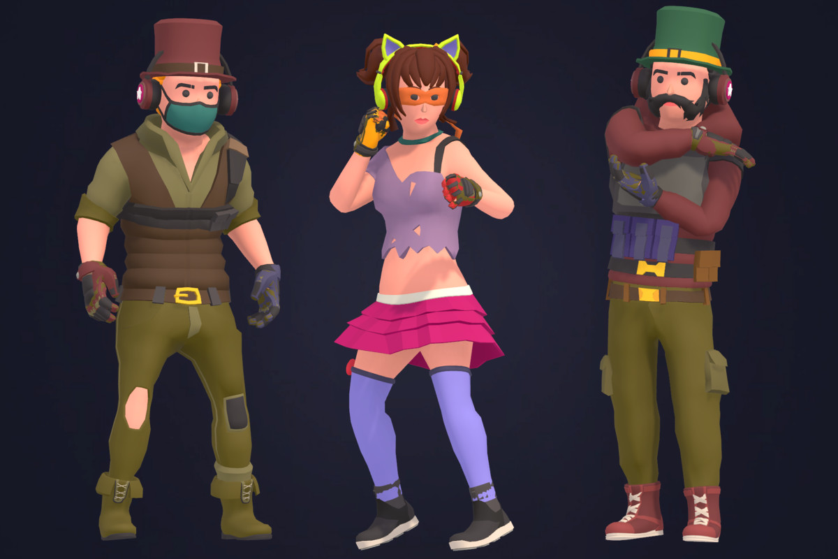 Customizable 3D Battle Royale Characters Vol 4