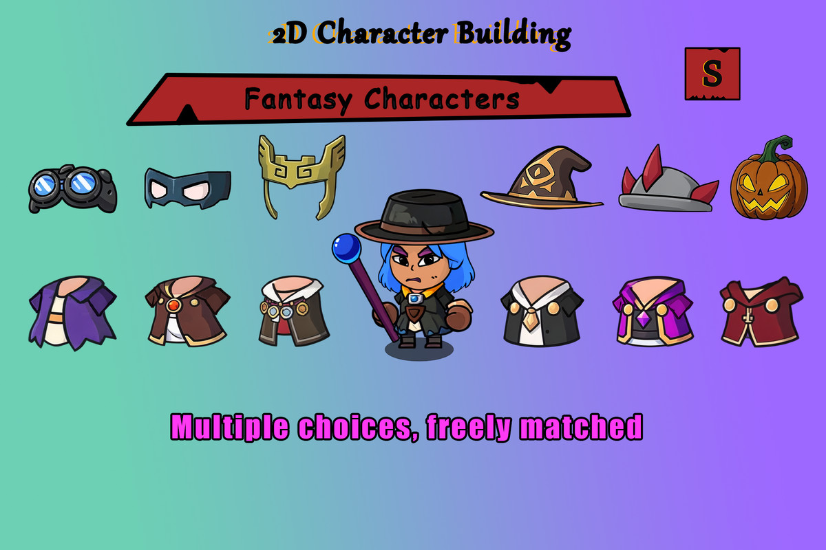 2D Character Building - Fantasy Characters