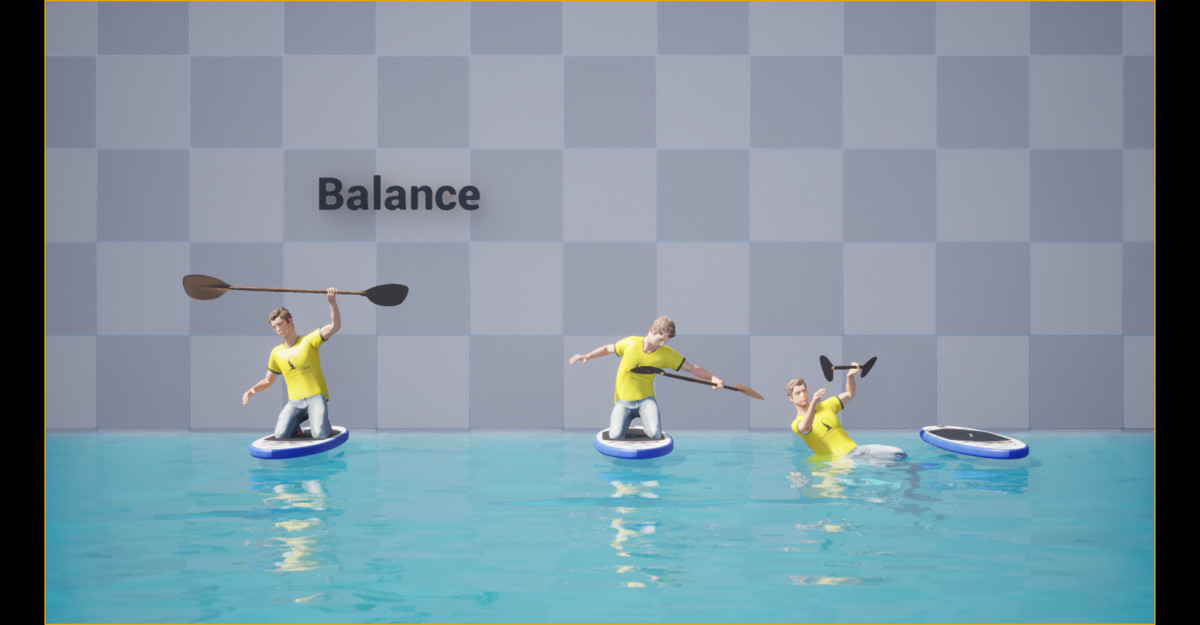 Paddle Boarding Animation