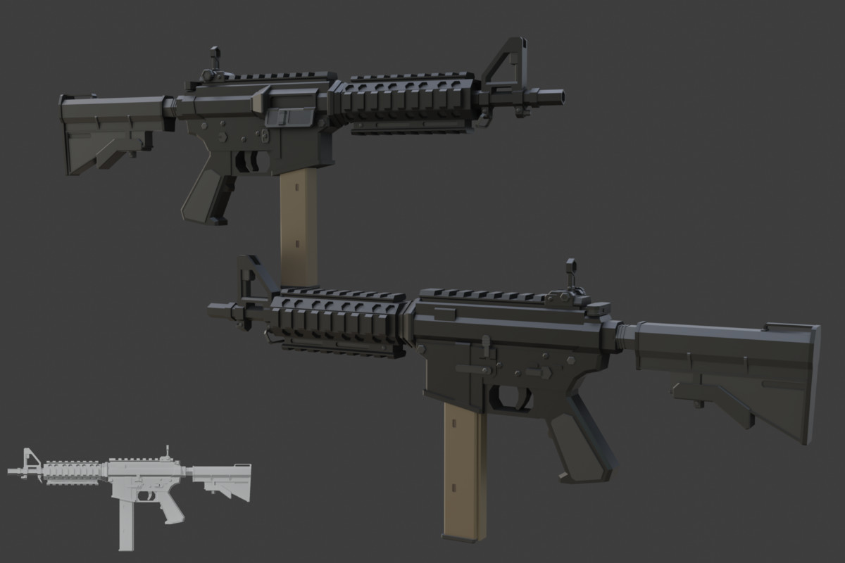 Low Poly Weapon Bundle Pack 3