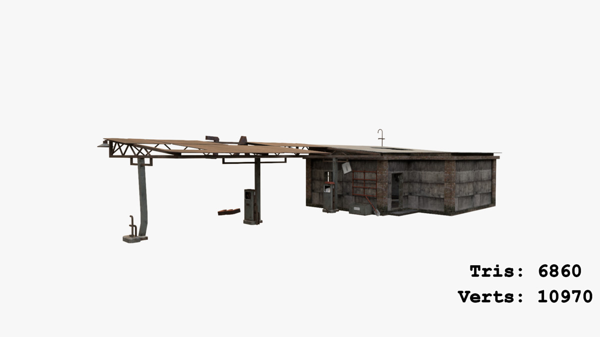 Abandoned Apocalyptic Buildings Mega Pack