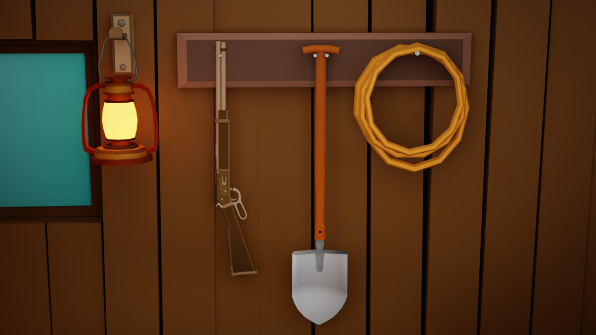 Low Poly Wild West Train Pack
