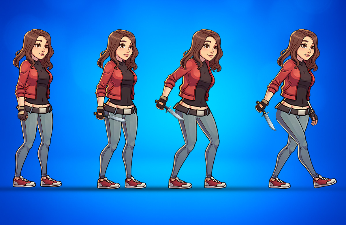 Aria 2D Animated Spine Character (Human Series)