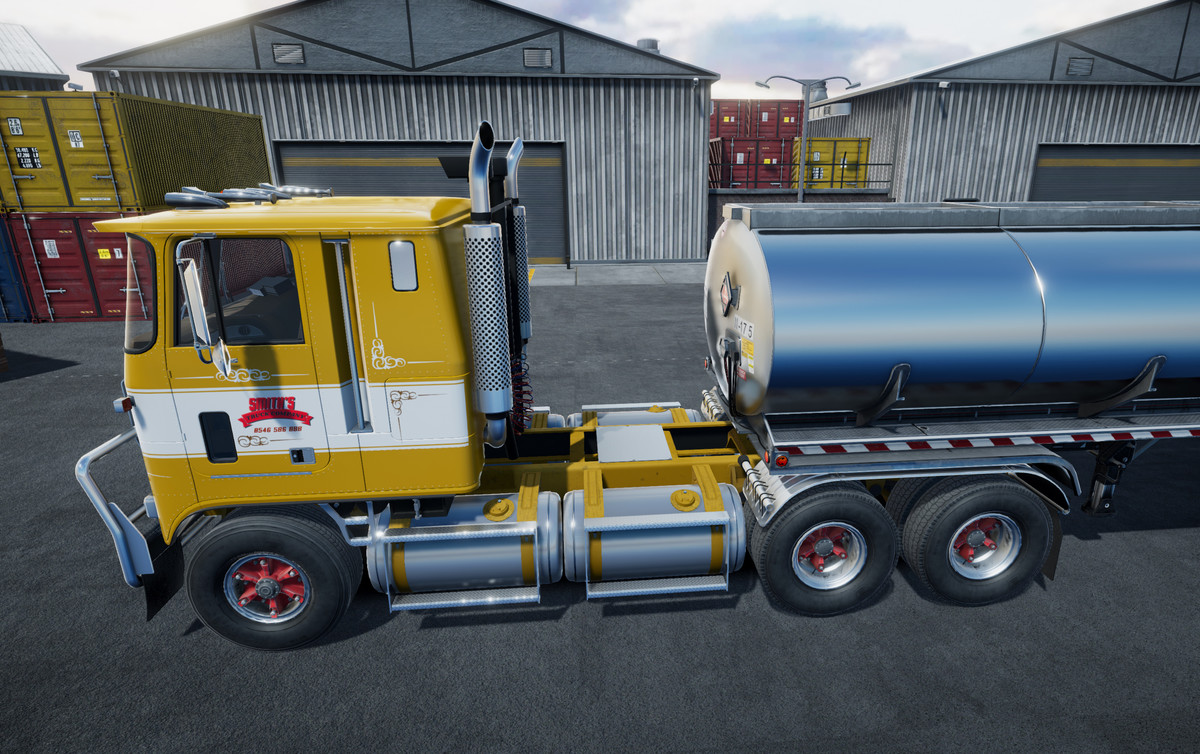 Cabover truck with fuel trailer