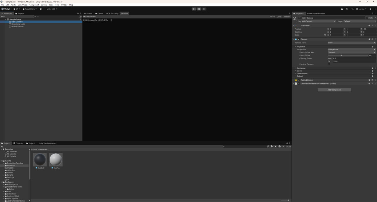 Editor Terminal for Unity (Windows)