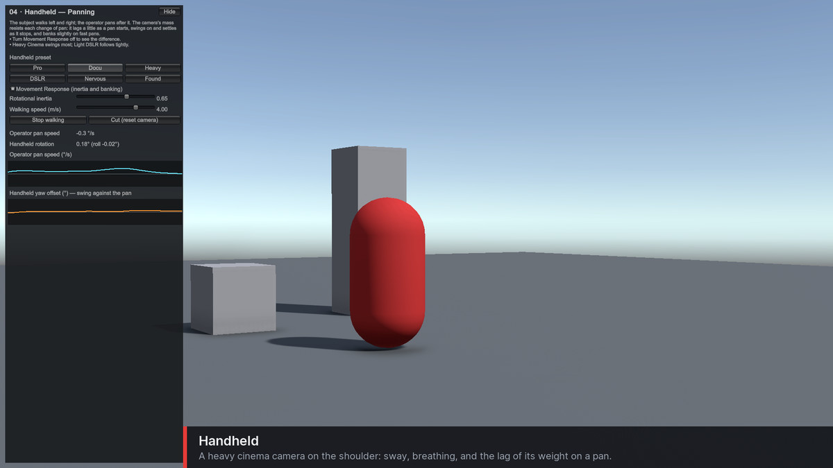 CineOperator — Camera Operator Simulation