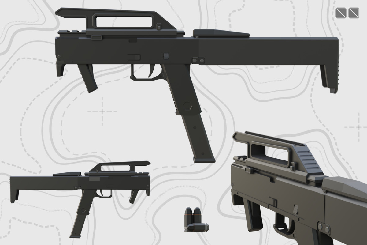 Low Poly Weapon Bundle Pack Fin