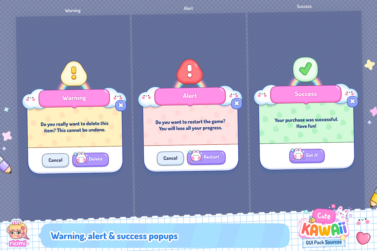 Cute Kawaii GUI Pack Sources