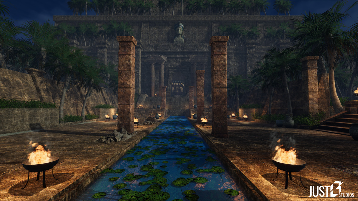 Modular Babylon Temple Environment (Temple,Desert,Ruins)