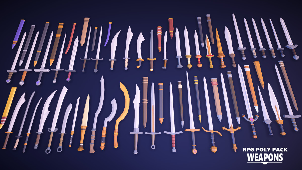 RPG Poly Pack - Weapons