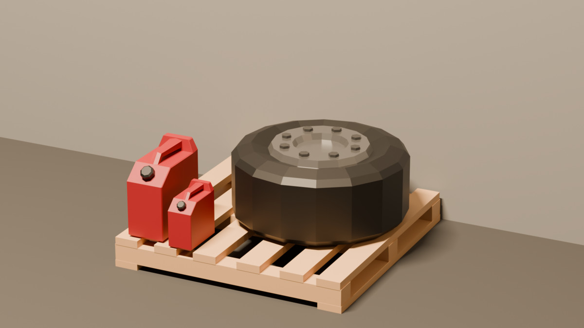 Low Poly Garage Props Pack