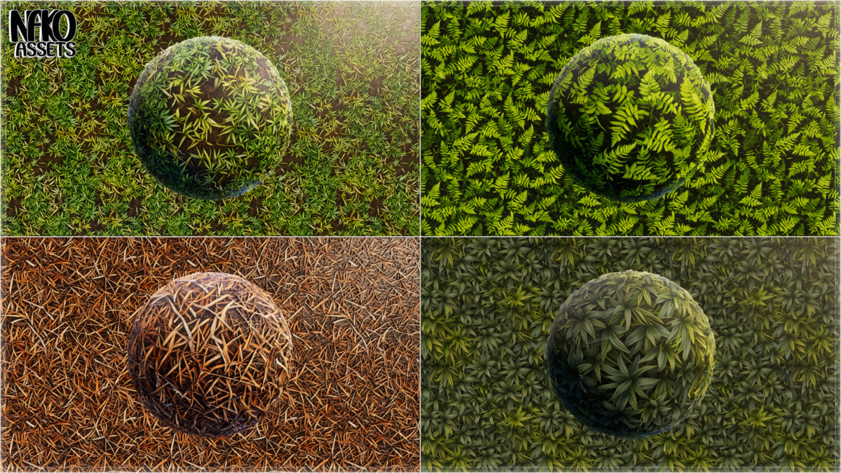 Forest 4K Materials x118 Textures of Realistic Nature | PBR HQ Terrain Pack