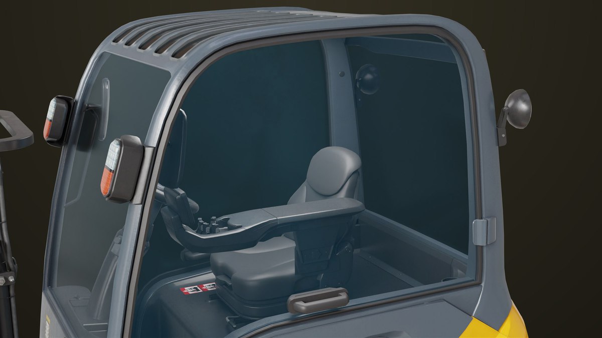 Forklift Trucks and Pallet Yellow Collection URP HDRP Textures