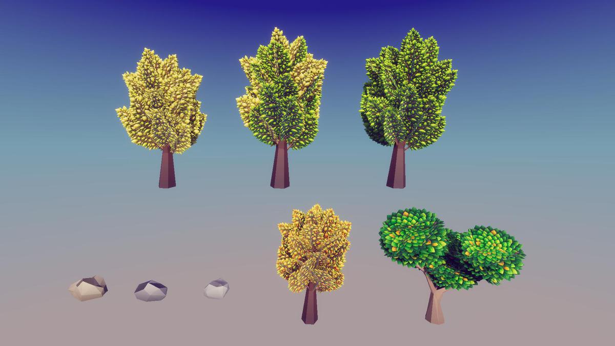 Low Poly Stylized Trees Pack - Mini World Studio