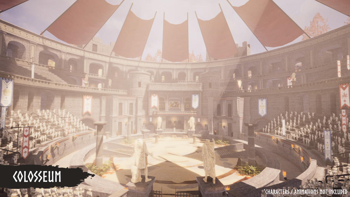 Modular Gladiator Arena (Gladiator Arena, Arena, Colosseum Arena)