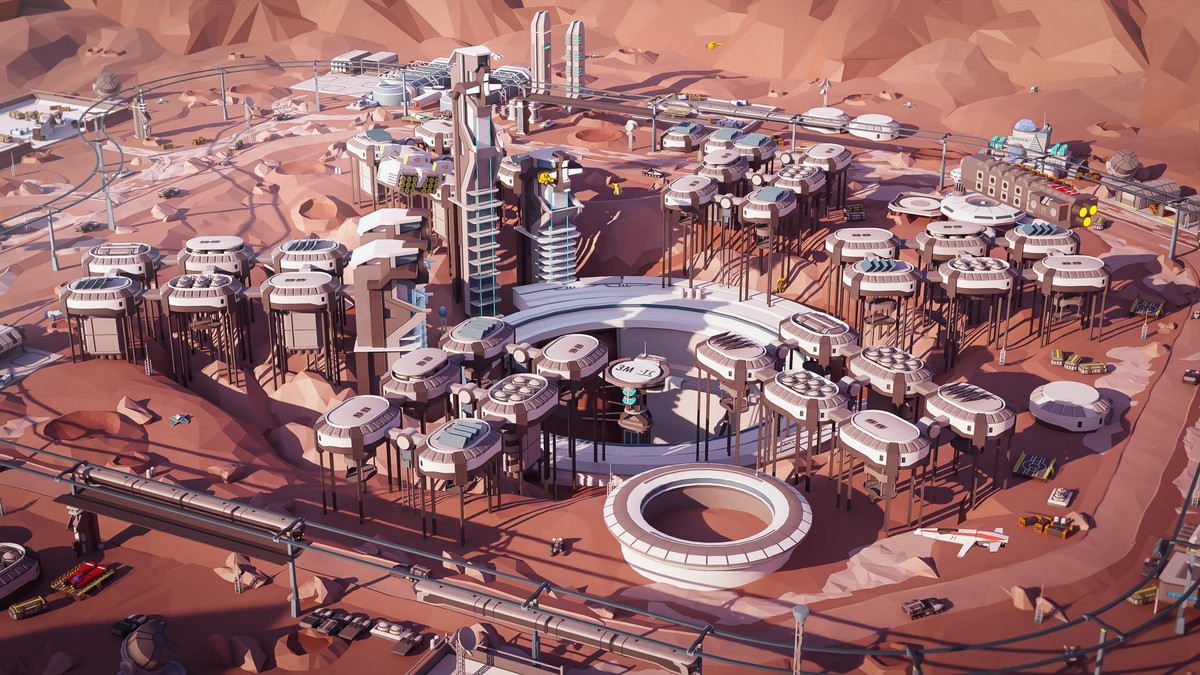 Mars Spaceport - Low Poly 3D Models Pack