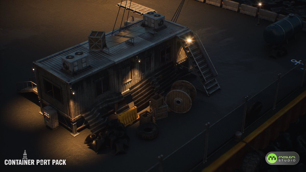 Realistic Modular Container Port Environment