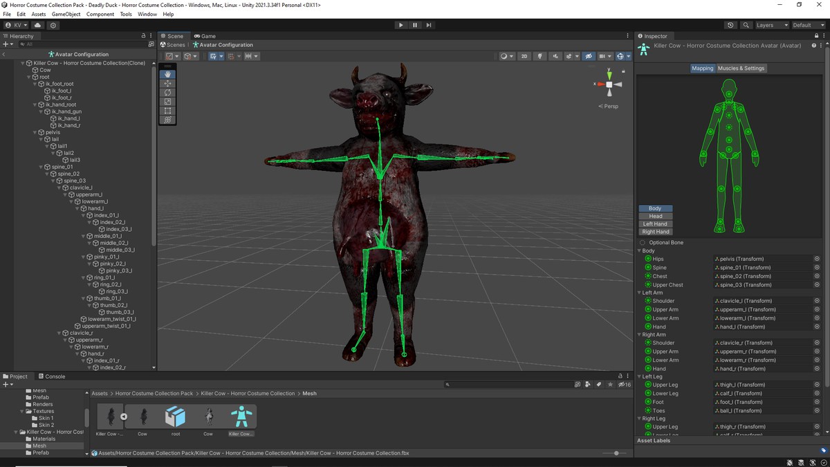 Horror Costume Collection Pack