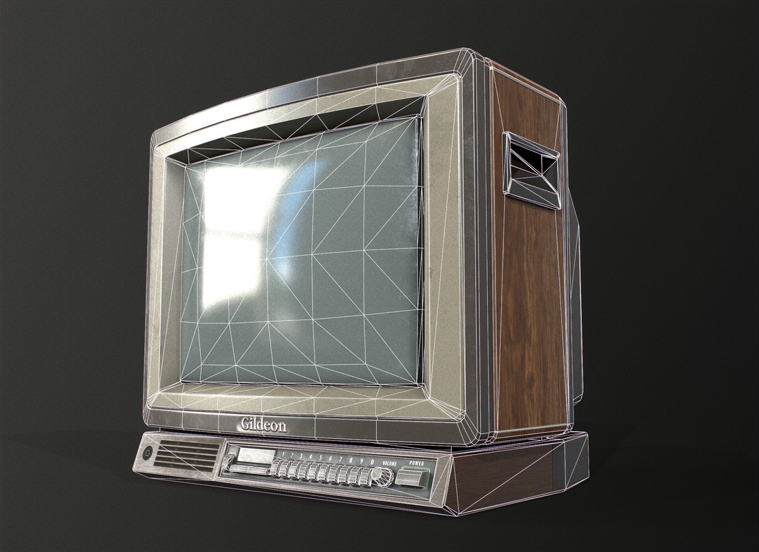 Retro TV Wooden case