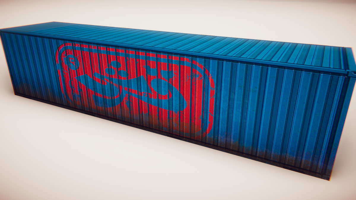 Extreme Low poly Containers Pack - Mobile Containers