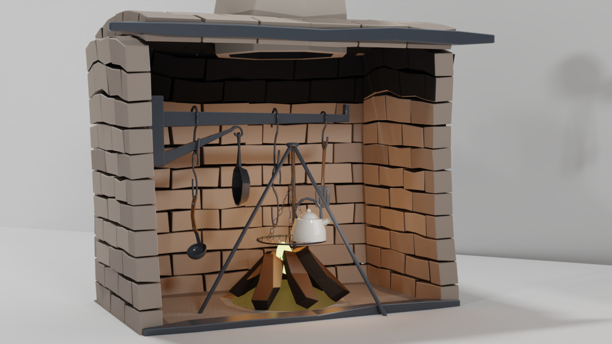 Stylized Medieval Kitchen Props Pack