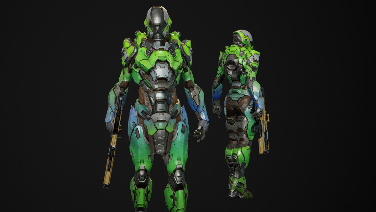 Sci-Fi Cyborg 16