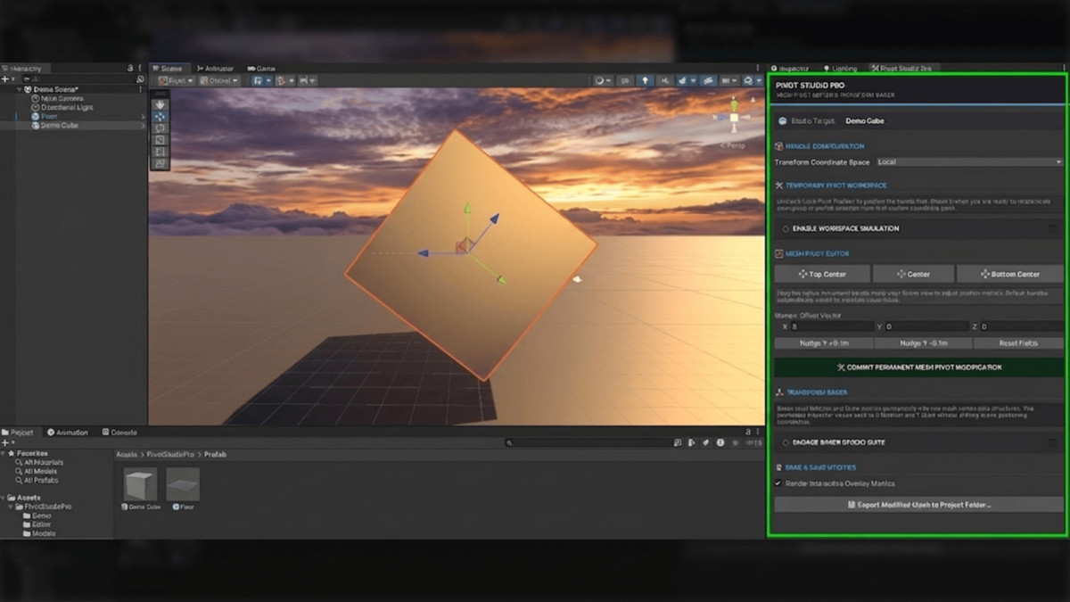 Pivot Studio Pro: Mesh Pivot Editor & Transform Baker