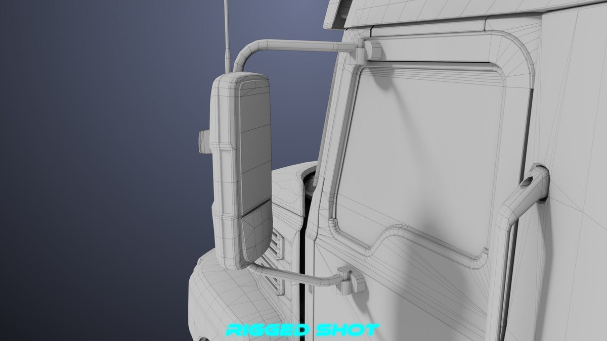 Heavy Truck Chassis 05 Grey Interior URP HDRP Textures