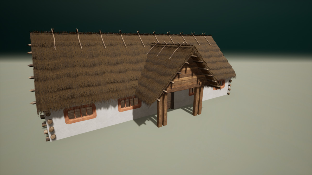 Medieval Modular Slavic Houses Building Kit (Plus Burnt versions)