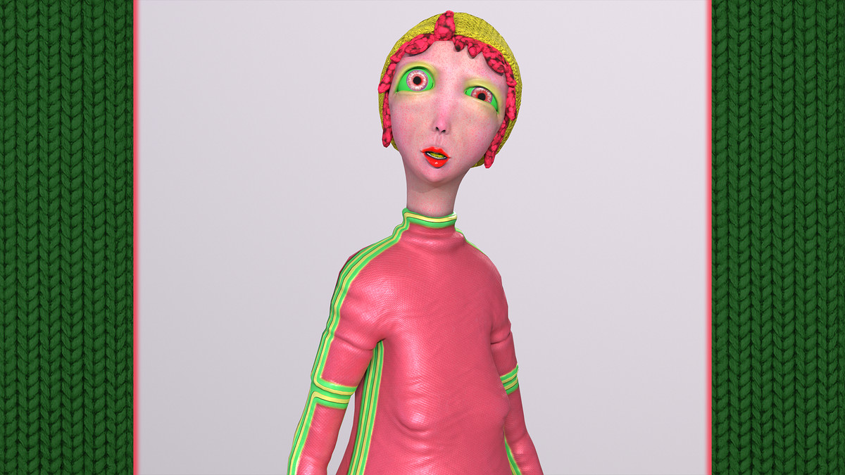 Funky Cartoon Woman - Cutsy