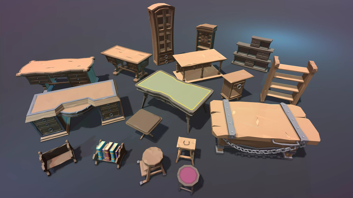 STYLIZED Low Poly Fantasy Bundle Vol. 2