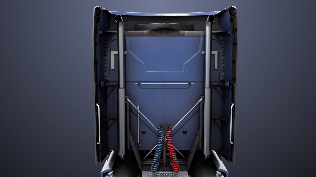 Heavy Truck Blue Chassis 05 URP HDRP Textures