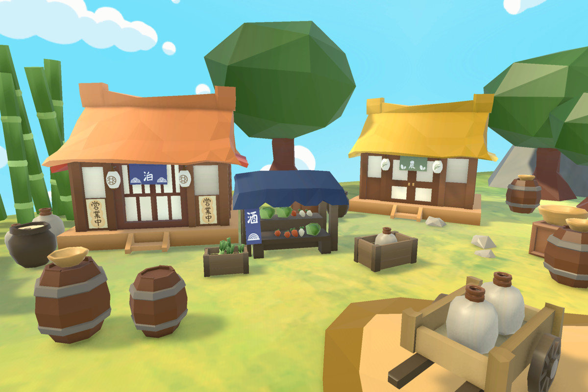 Japanese Rural Village - Low Poly 3D Models