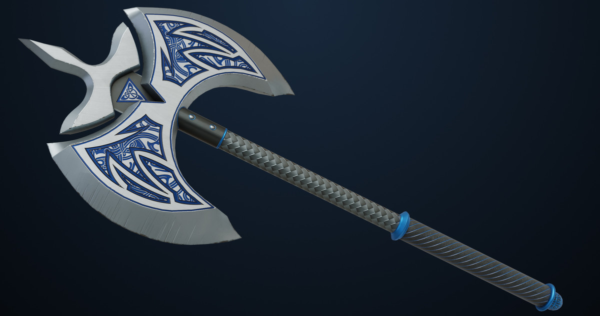 Battle Axe 04 URP HDRP Textures