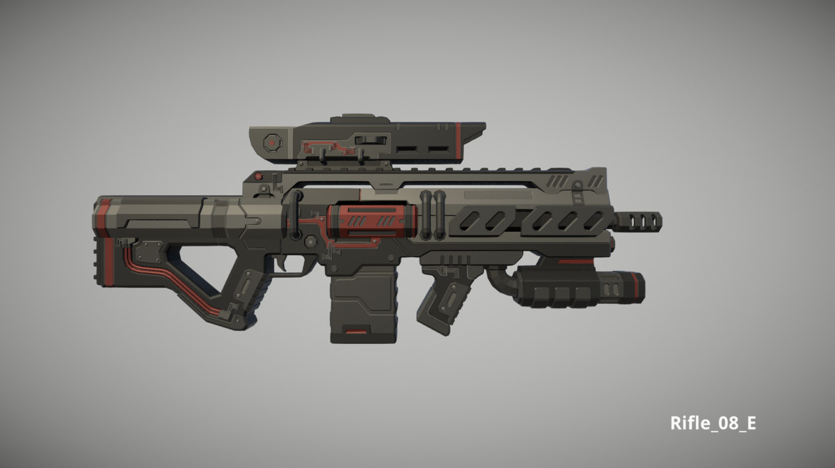 Cyberpunk Armory - Low Poly