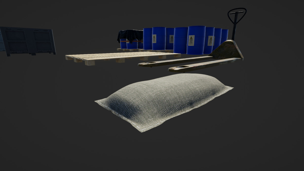 Cargo Pack With LODs And Collisions