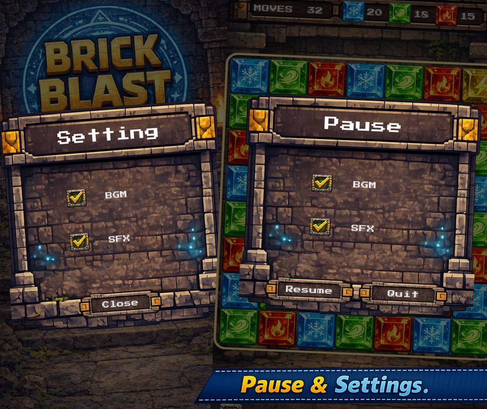 Match-3 Puzzle Game Template