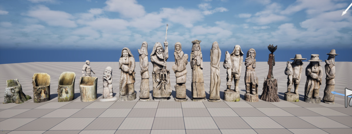 Wooden props volume one photogrammetry