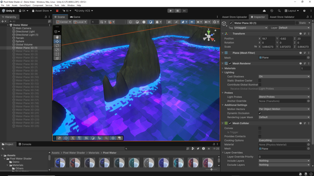 Pixel Water Shader