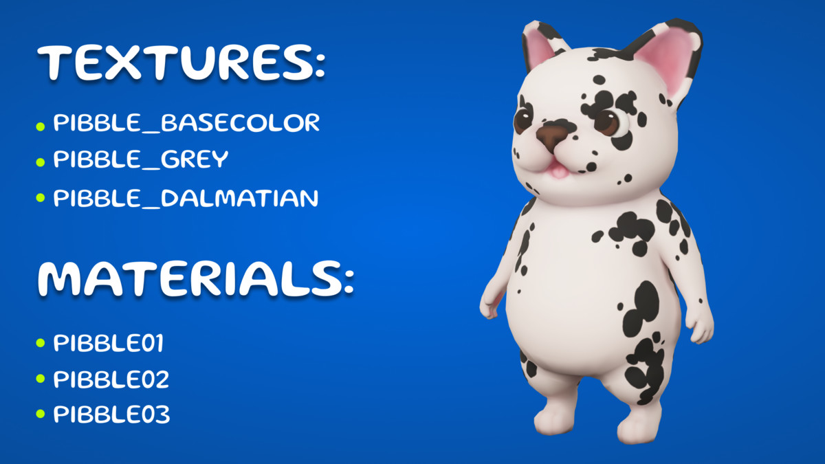 Pibble Character Mobile Ready