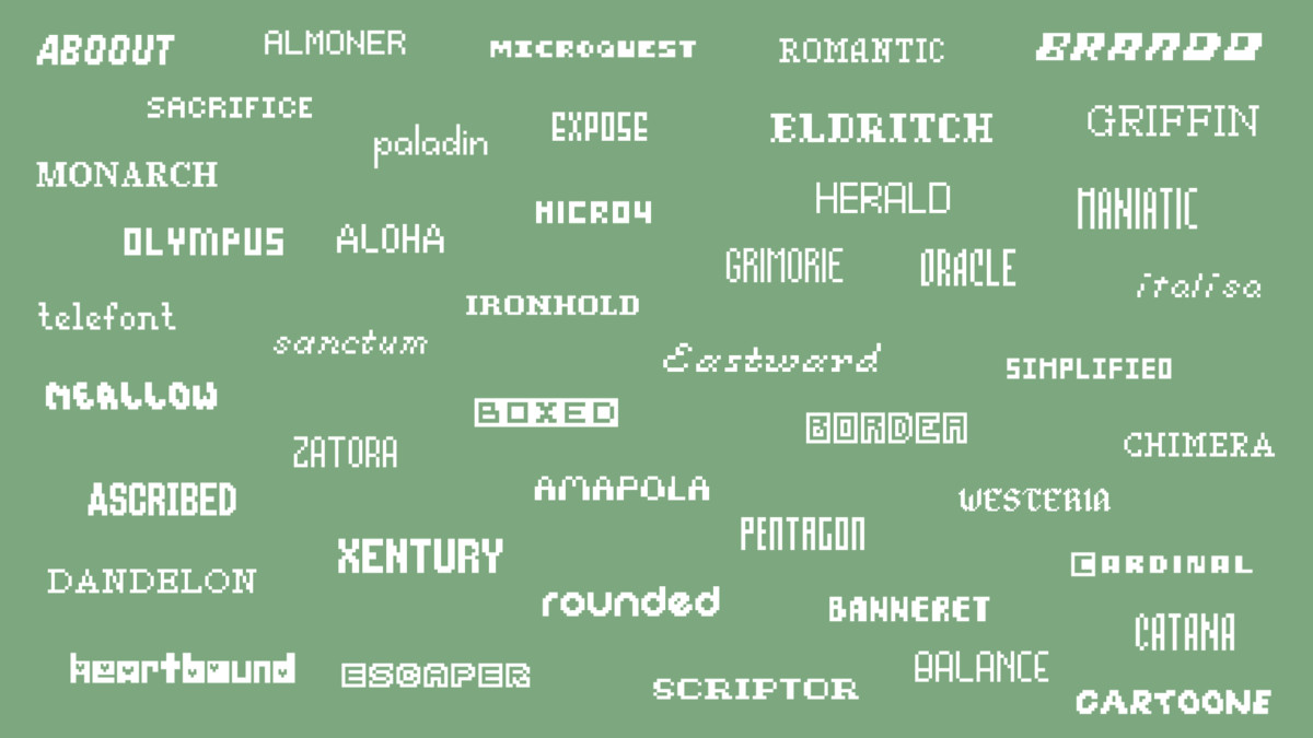 THE ULTIMATE PIXEL FONT BUNDLE