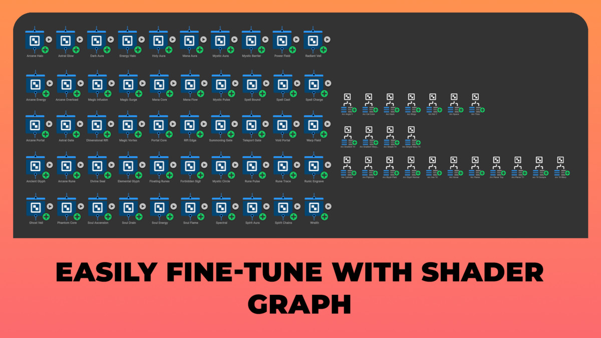 50 Arcane Shaders for Unity URP