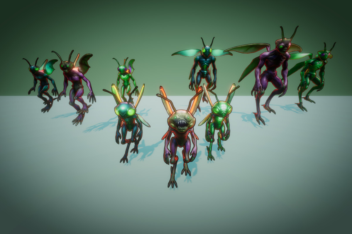 Fantasy Monster Evolution Pack 07-08–09 – Game Ready Creatures | PixeliusVita