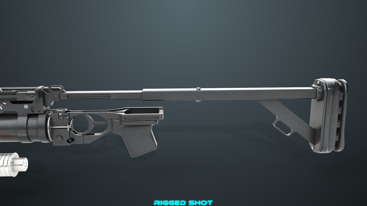 Grenade Launcher 03 Standalone Black URP HDRP Textures