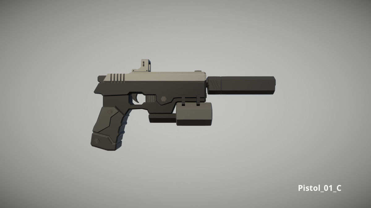 Cyberpunk Armory - Low Poly