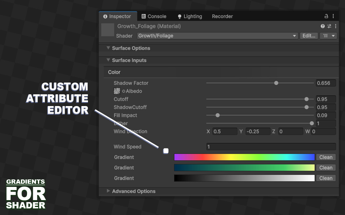 Gradient Property for Shader
